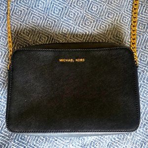 Michael Kors Jet Set Leather Crossbody Bag